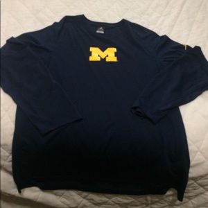 Jordan Michigan Football Long sleeve shirt